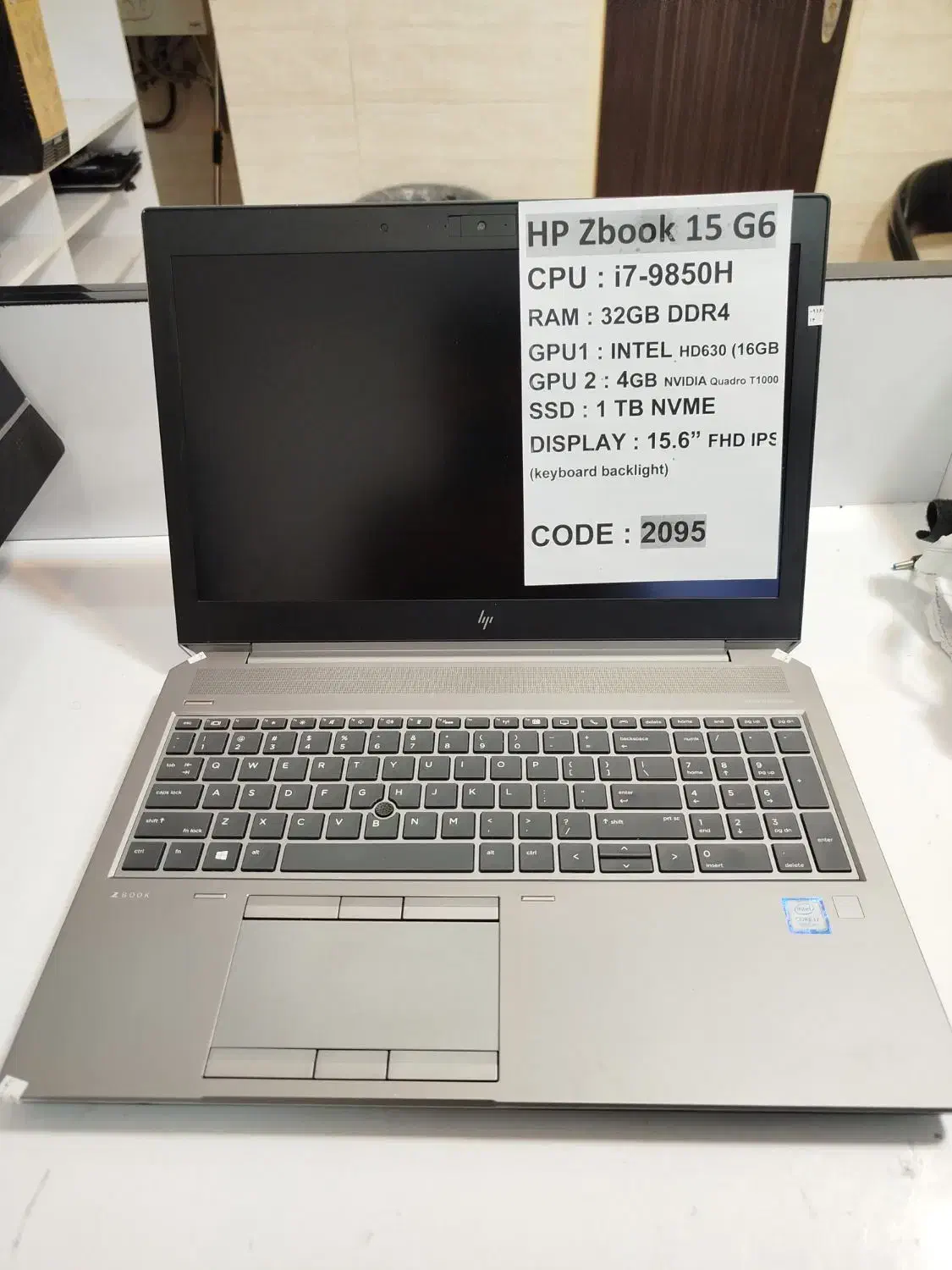 لپ تاپ قدرتمند hp zbook G6چهار گیگ گرافیک (شاهرخی)|رایانه همراه|خرم‌آباد, |دیوار