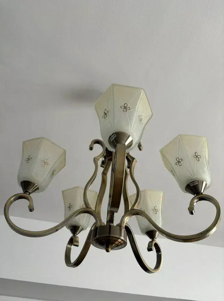 لوستر5شاخه|لوستر و چراغ آویز|چهاردانگه (تهران), |دیوار