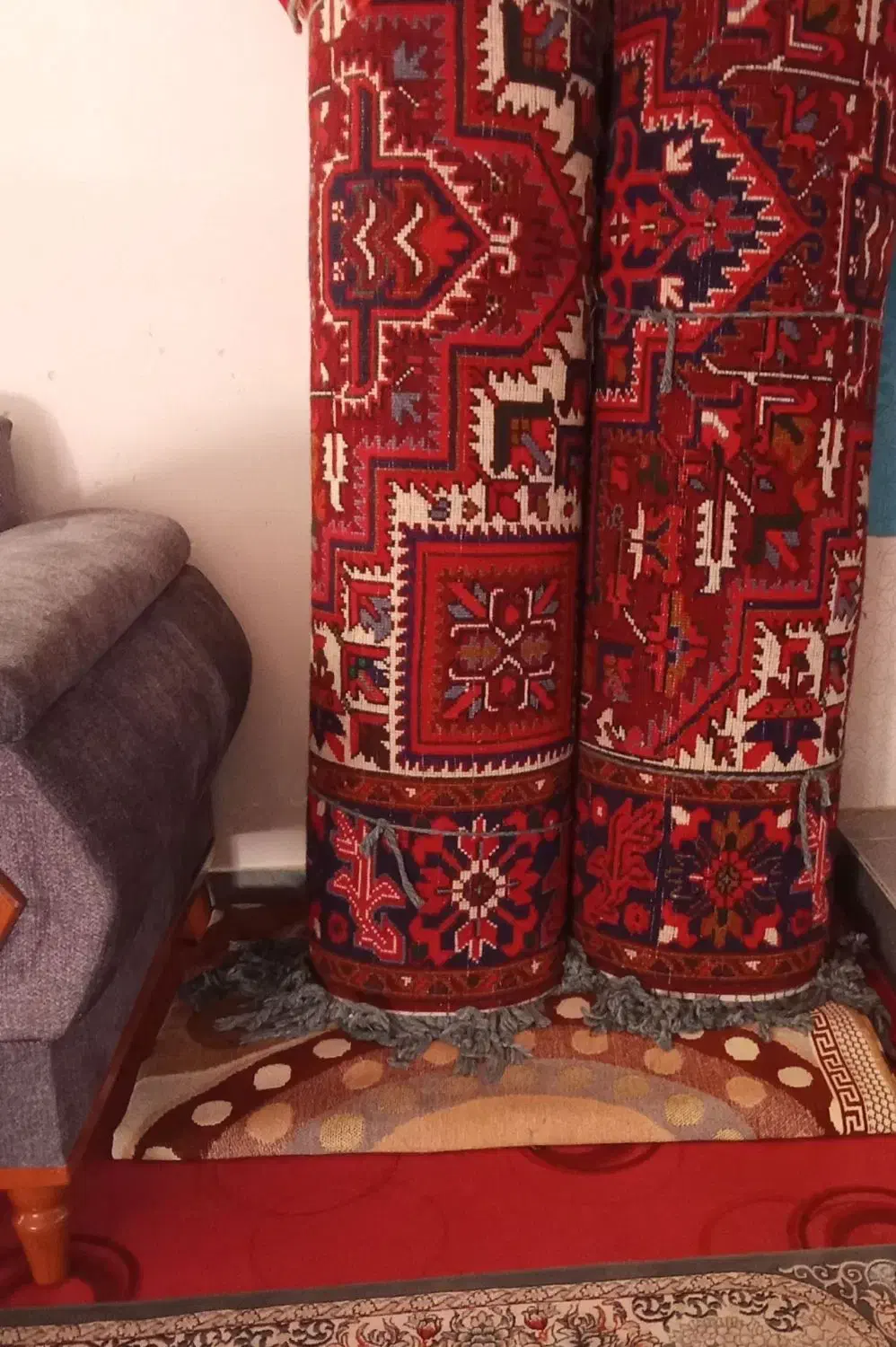 یک جفت فرش ۶متری دستبافت|فرش|مشگین شهر, |دیوار