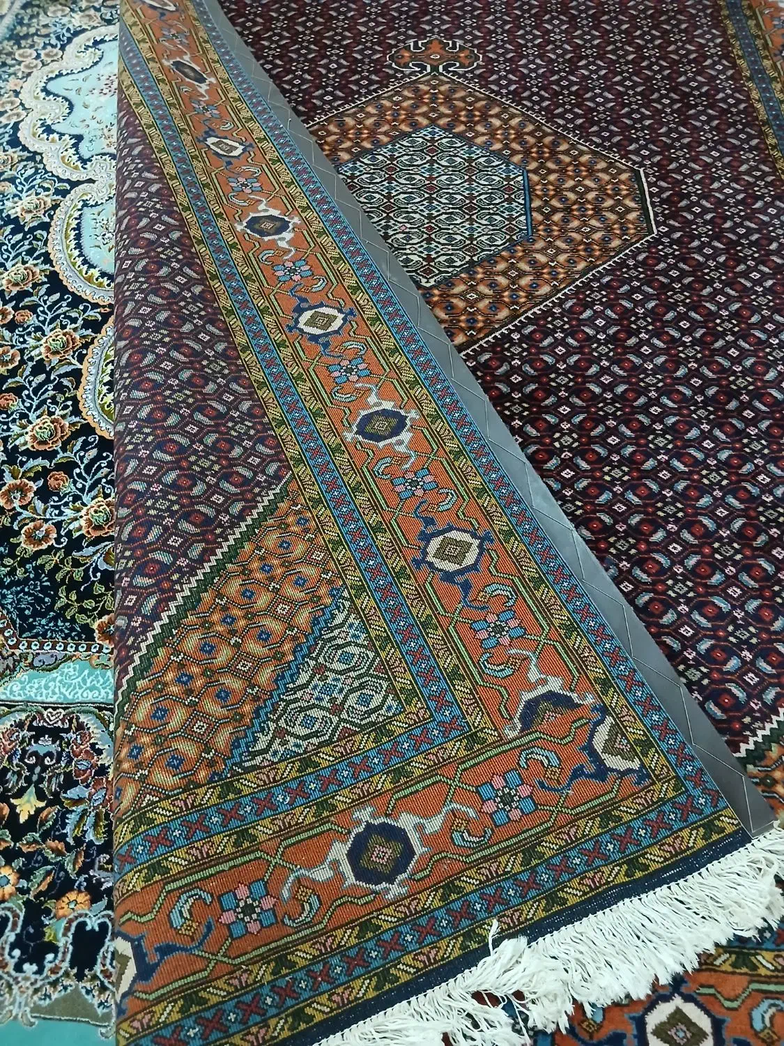 ۲تخته ۶متری ریزماهی دستبافت|فرش|اردبیل, |دیوار