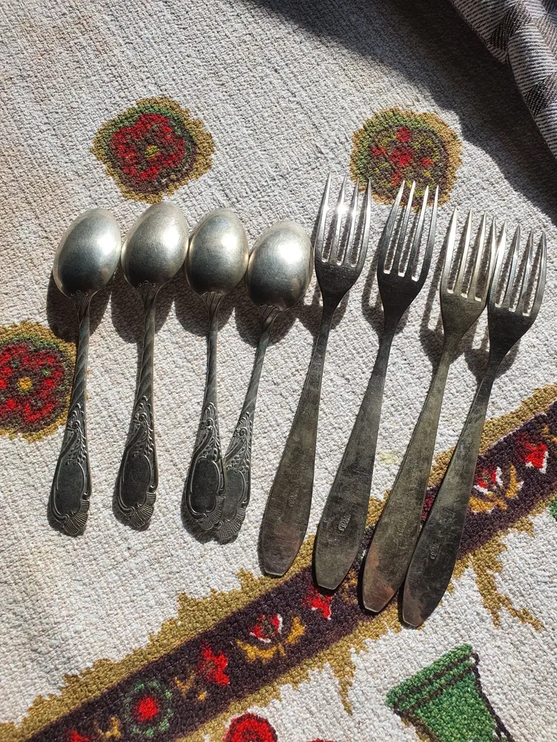 قاشق و چنگال عتیقه نقره|کلکسیون اشیاء عتیقه|تهران, جوانمردان (اندیشه)|دیوار