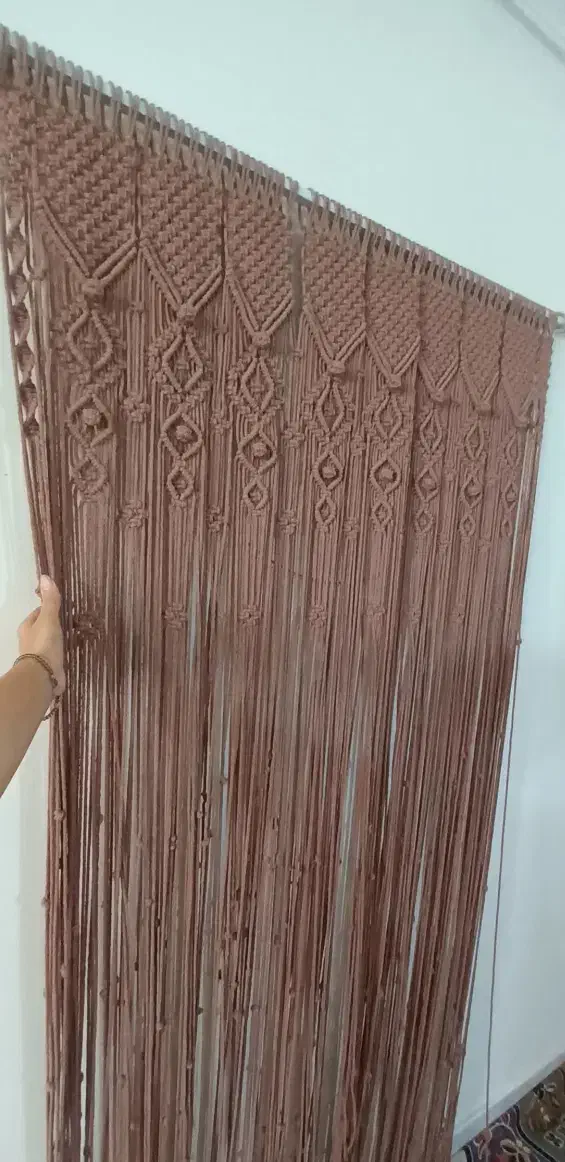 پرده مکرومه|پرده، رانر، رومیزی|گرگان, |دیوار