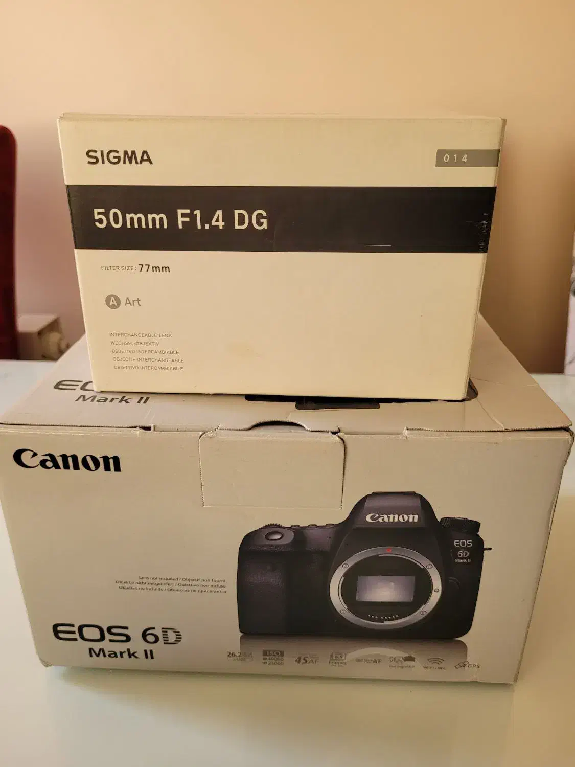 Canon EOS 6D Mark II + Sigma 50mm f/1.4 Art|دوربین عکاسی و فیلم‌برداری|تهران, نارمک جنوبی|دیوار
