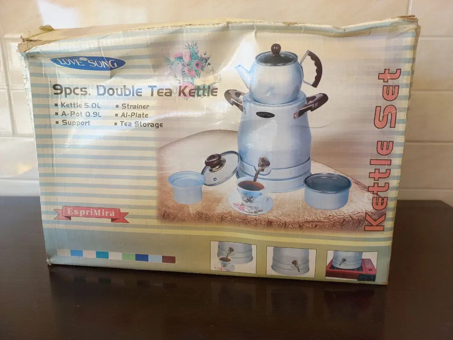 کتری شیردار وقوری قندان لاوسونگ نو|سماور، چای‌ساز، قهوه‌ساز|آق قلا, |دیوار