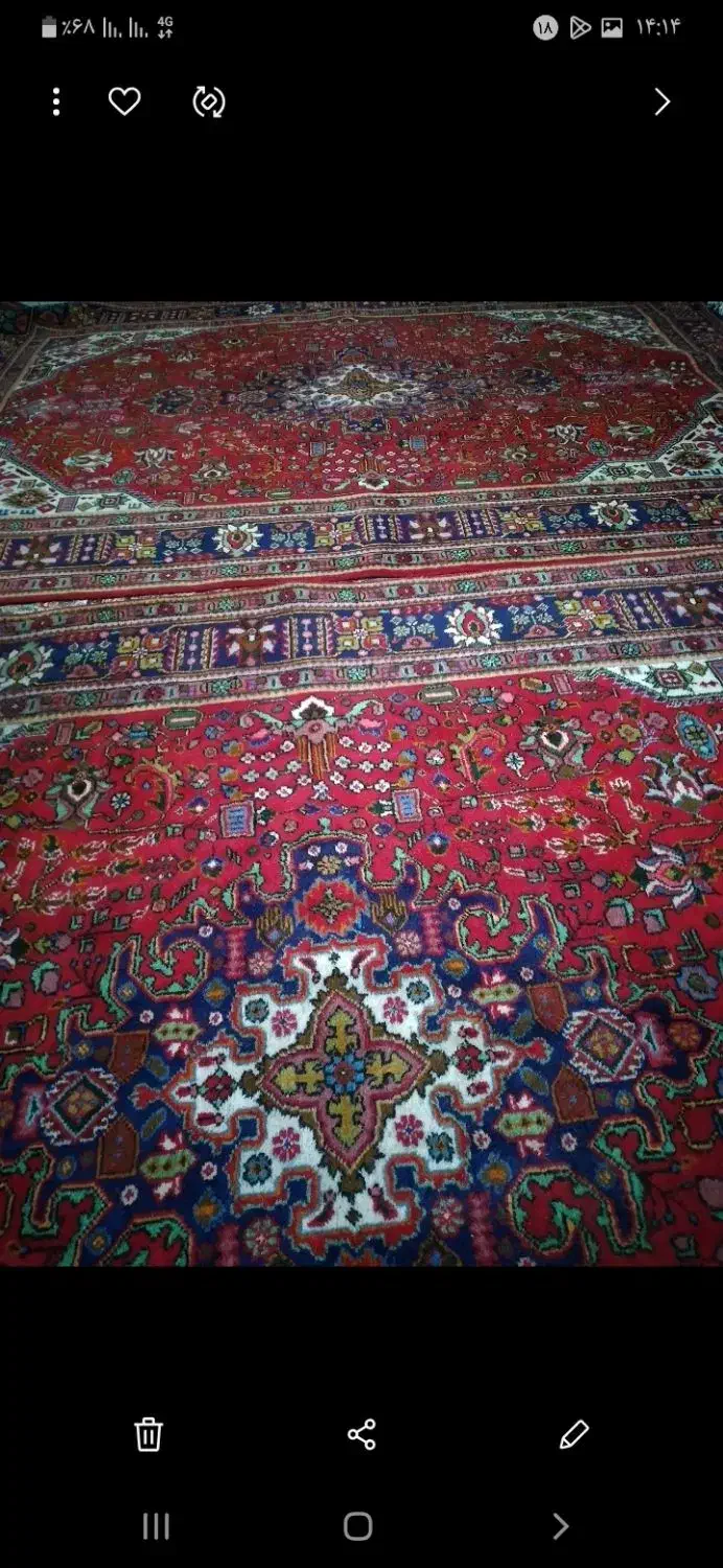 جفت ۹متری اصیل قبا|فرش|مراغه, |دیوار