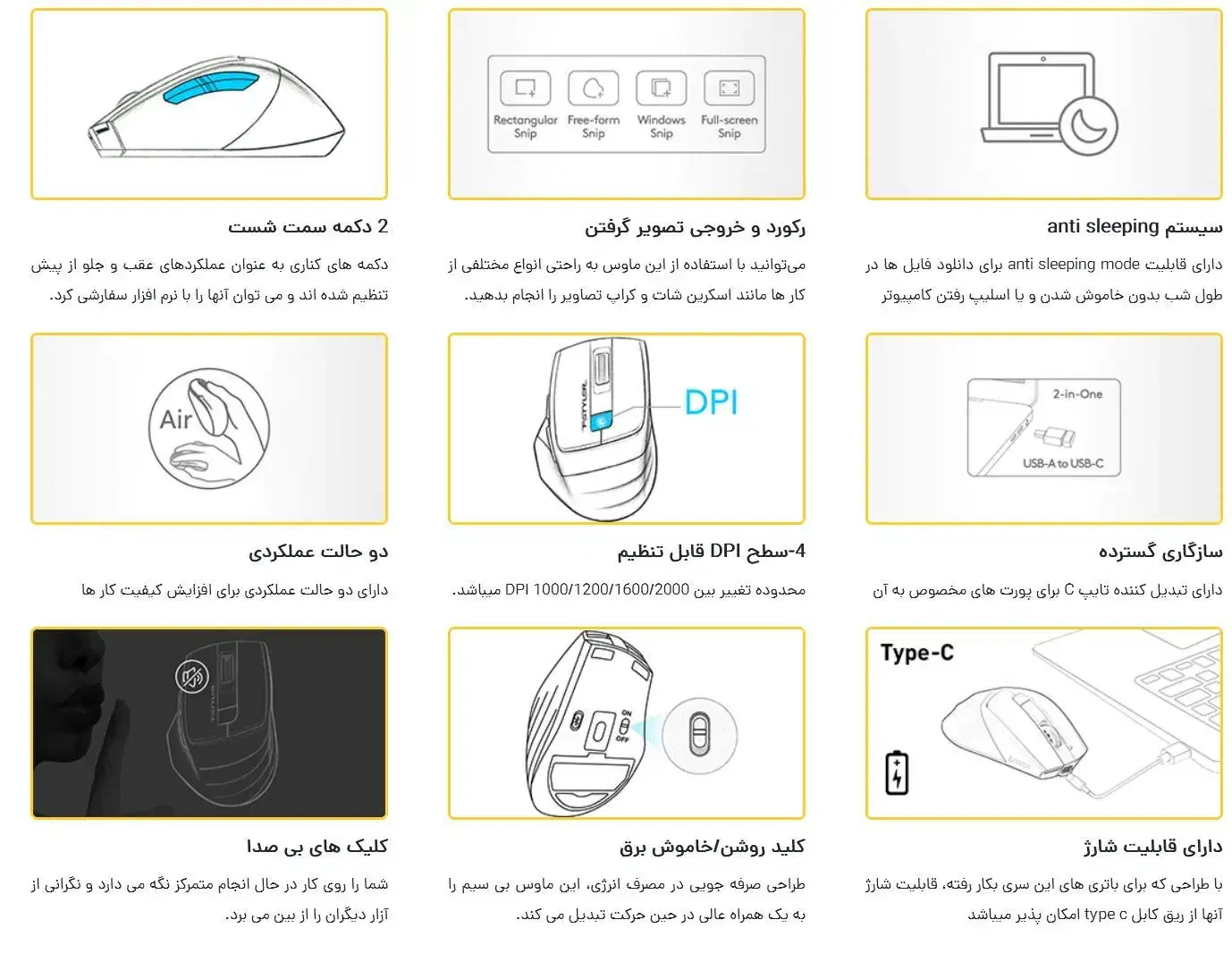 موس بیسیم نو FG45cs Air2|قطعات و لوازم جانبی رایانه|قم, باغ کرباسی|دیوار