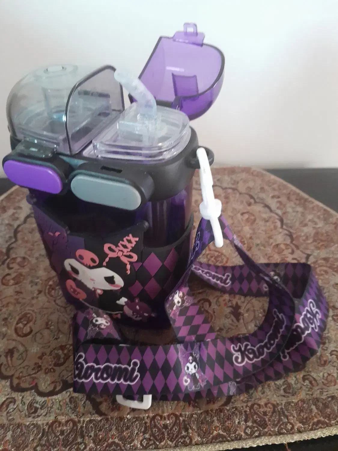 قمقمه دو مخزنه طرح کرومی|ظروف نگهدارنده، پلاستیکی، یکبارمصرف|شفت, |دیوار