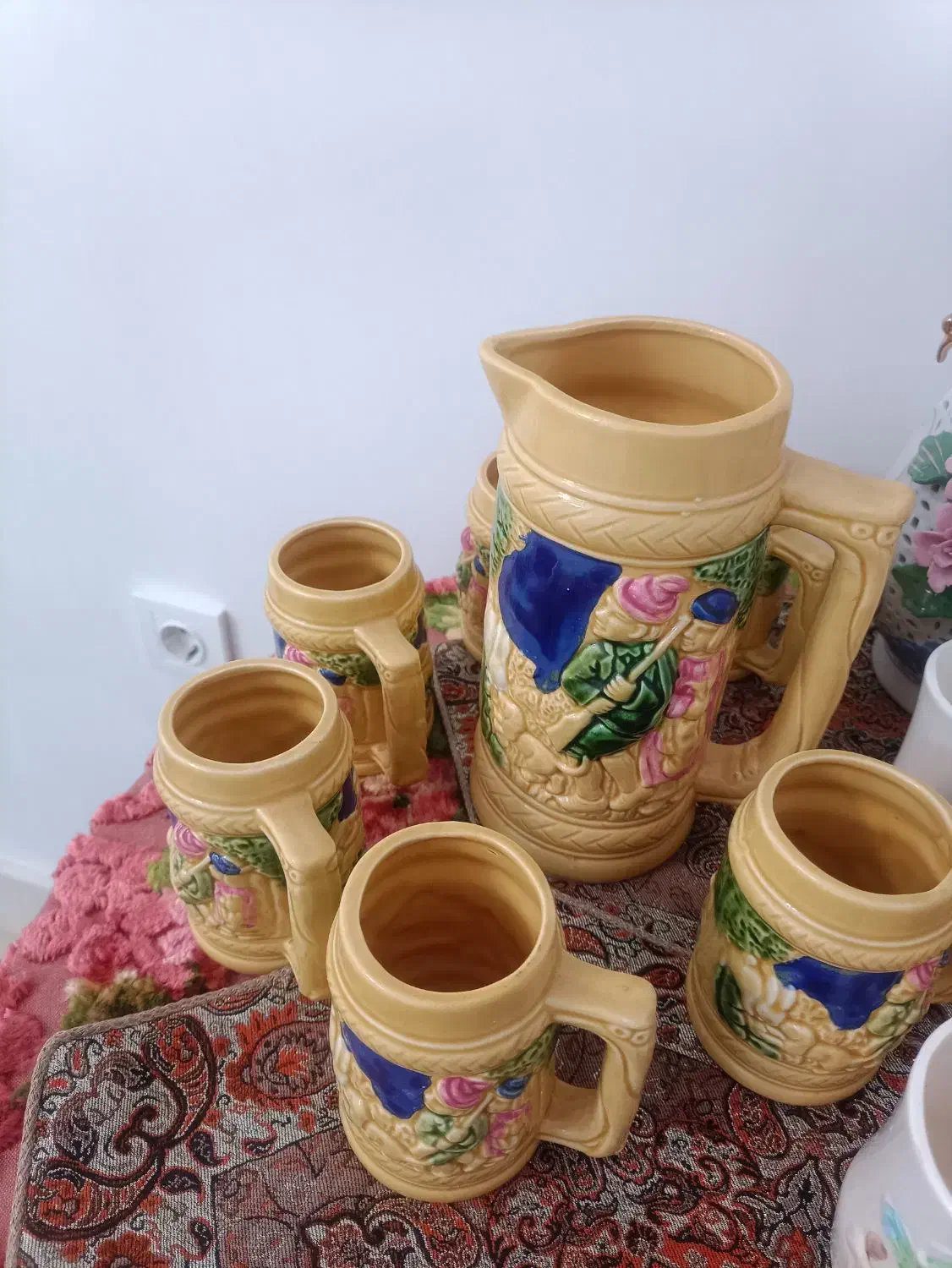 پارچه لیوان قدیمی|ظروف سرو و پذیرایی|محمدیه-قزوین, |دیوار