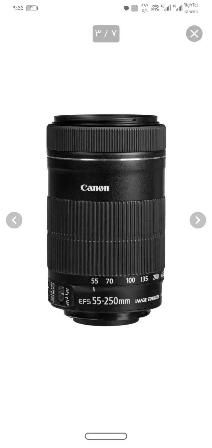 کنن 750 D لنز 18 55. لنز فیکس لنز 55.25|دوربین عکاسی و فیلمبرداری|همدان, |دیوار