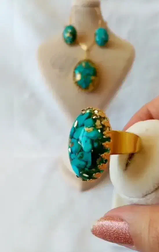 ساخت سرویس گردنبند،انگشتر و دستبند رزینی|جواهرات|محمدشهر, محمدشهر|دیوار