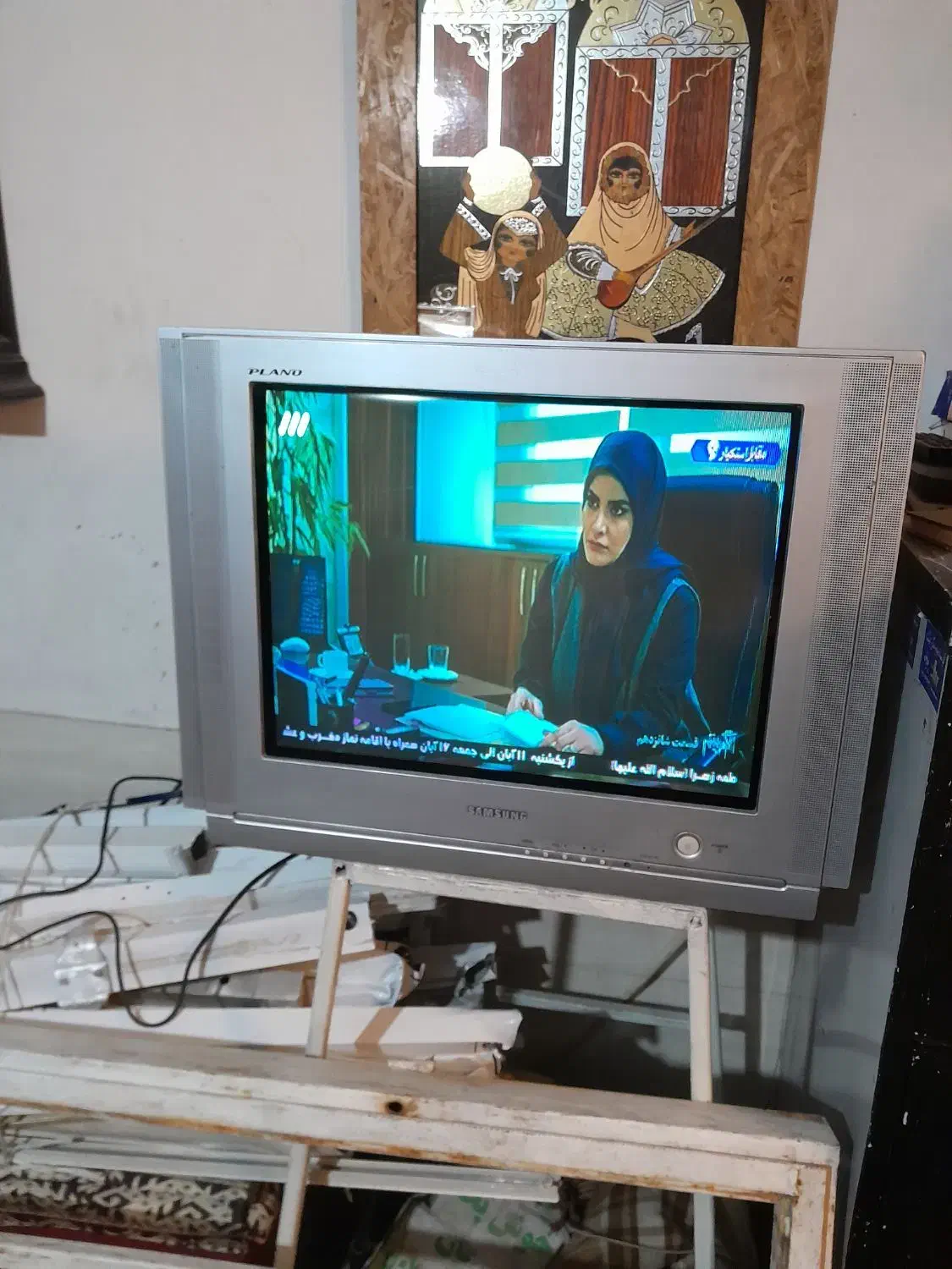 تلویزیون سامسونگ ۲۱سالم ترتمیز صفحه تخت|تلویزیون و پروژکتور|کرج, حصارک پایین|دیوار