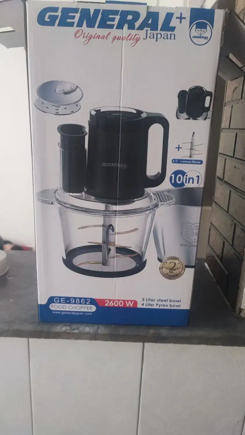 خردکن جنرال ژاپن نو همراه با کارتن|خردکن، آسیاب، غذاساز|قدس, شهرقدس|دیوار