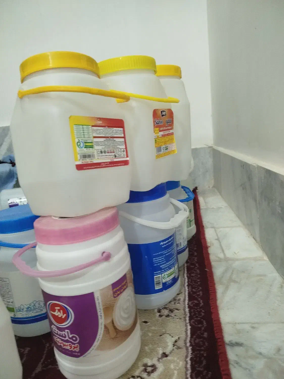 دبه دو لیتری|ظروف نگهدارنده، پلاستیکی، یک‌بارمصرف|شیروان (خراسان), |دیوار