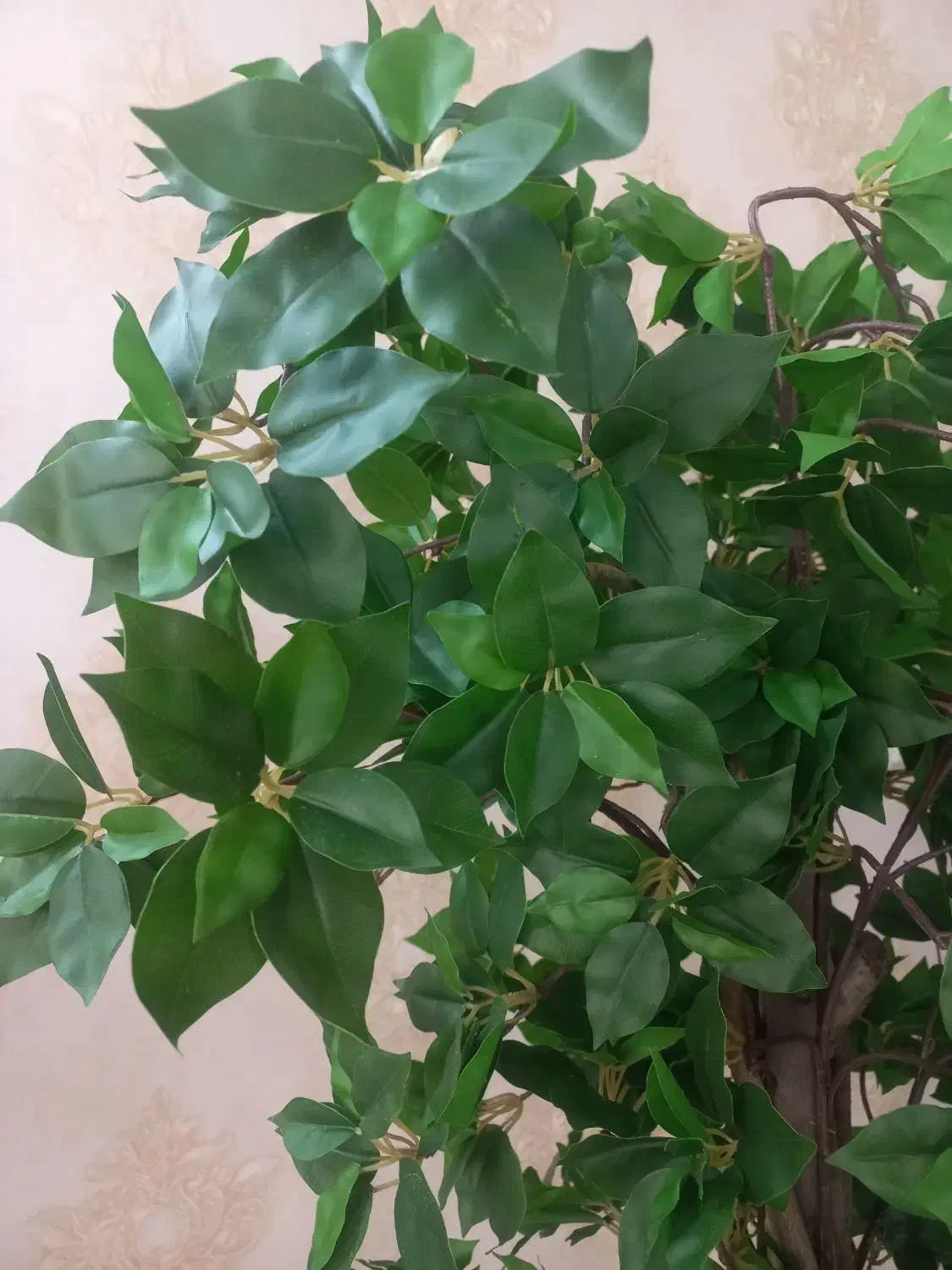 درختچه مصنوعی مینیاتوری با گلدان چوبی نو نو|گل مصنوعی|ری, علایین|دیوار