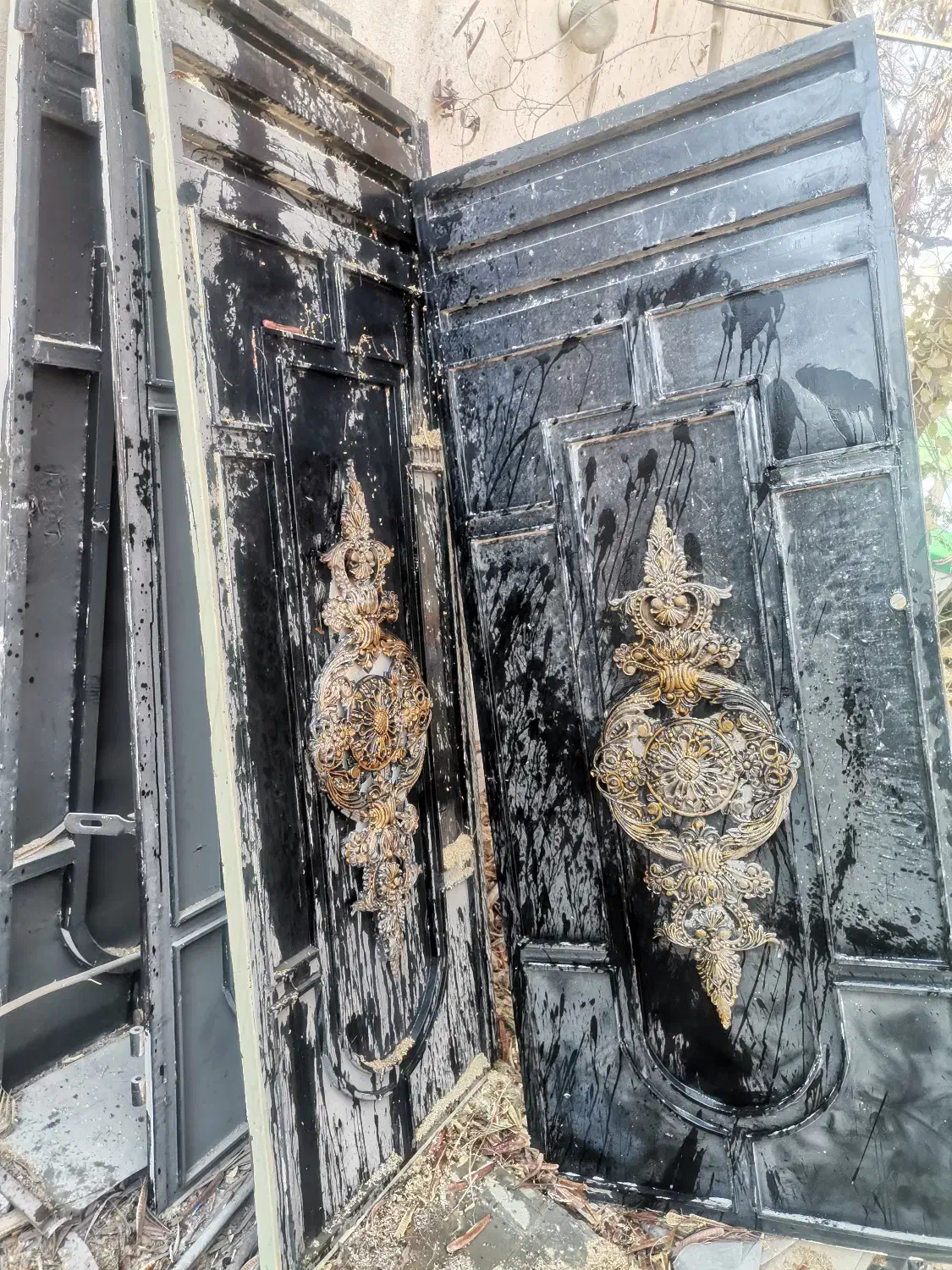 درب یه لنگه در حد نو|مصالح و تجهیزات ساختمان|کازرون, |دیوار