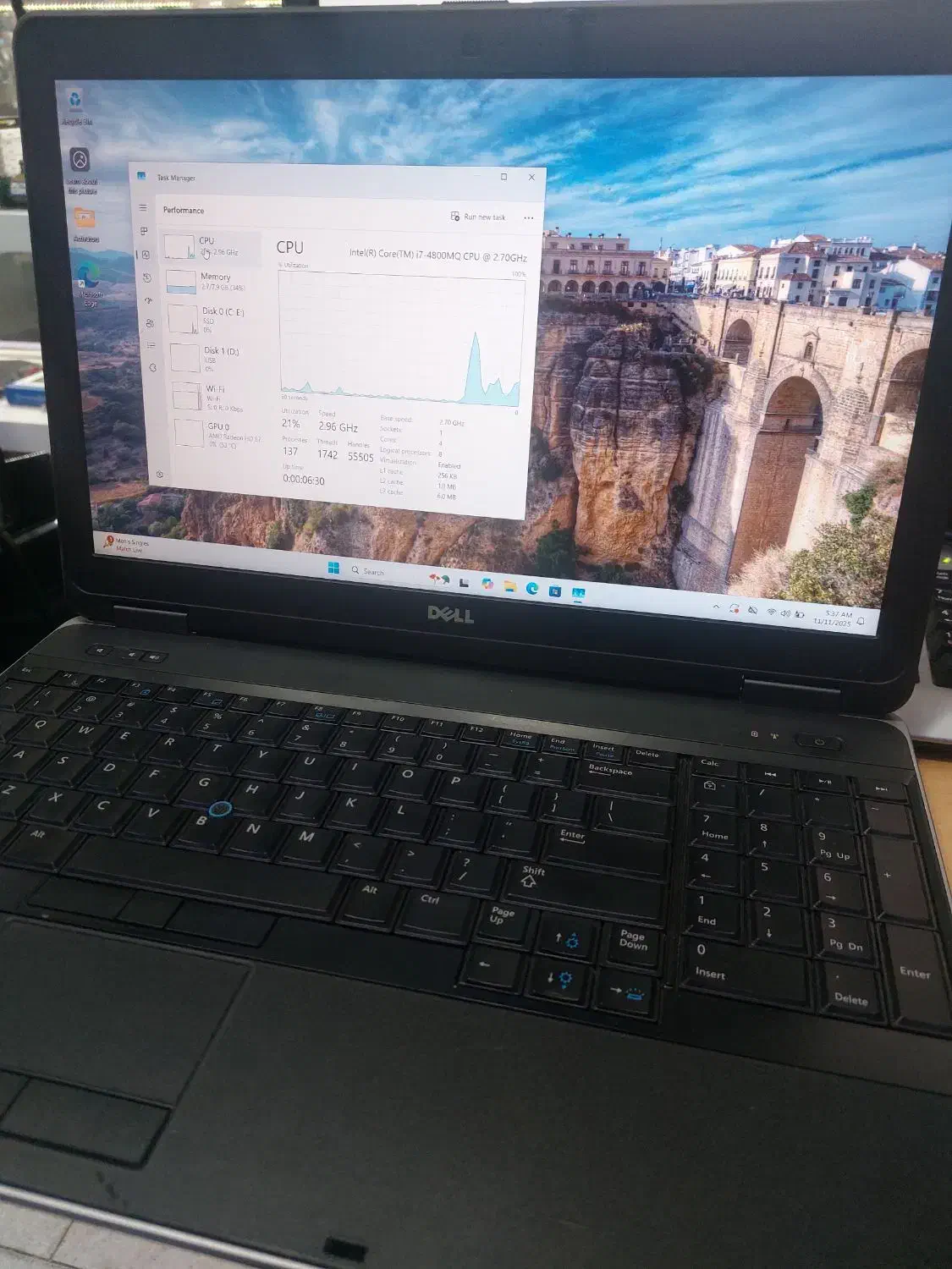 لپ تاپ استوک دل  پردازنده i7 گرافیک 2|رایانه همراه|تبریز, |دیوار