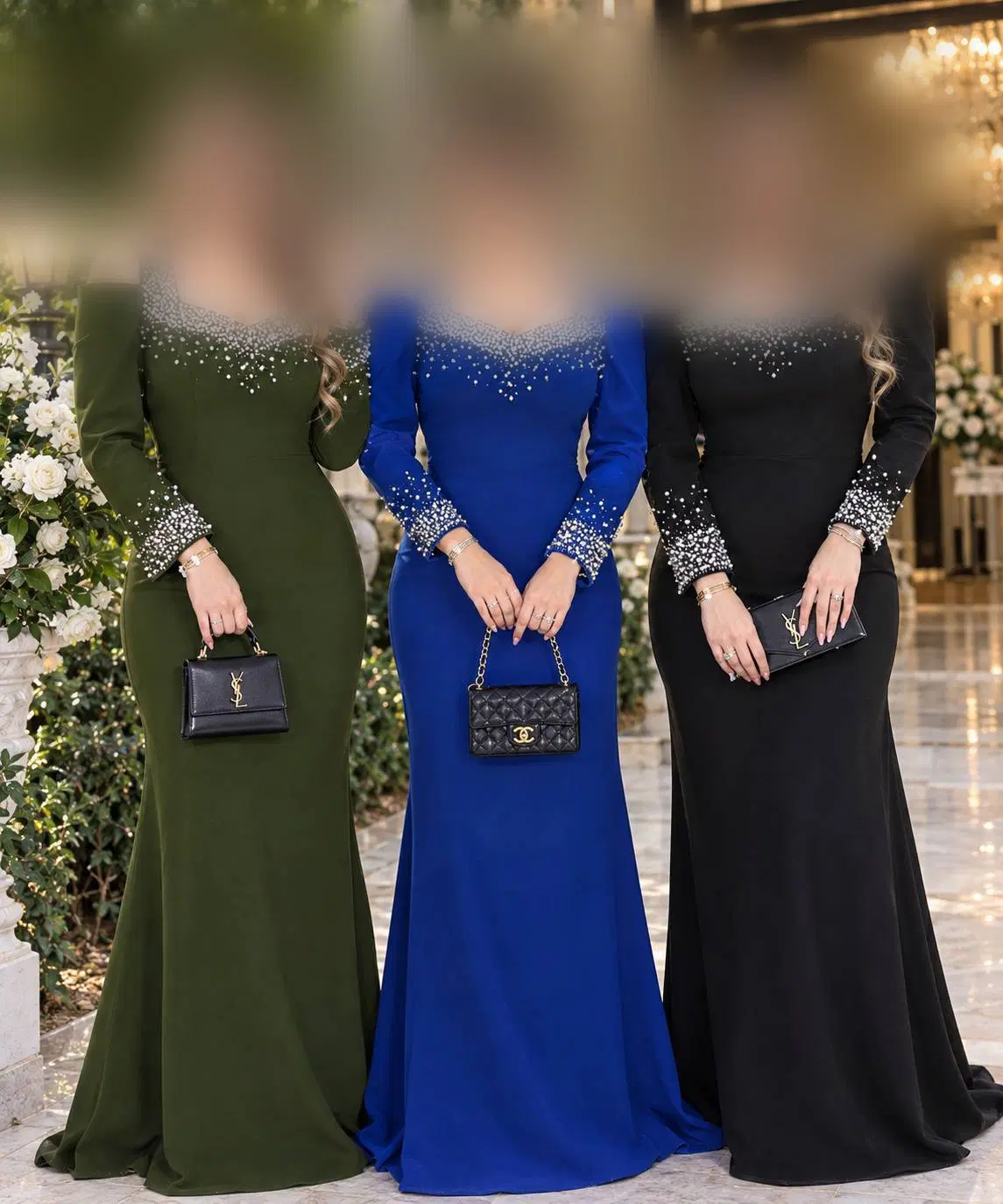 لباس مجلسی سارا سایه روناک مروارید شار شد کد1010|لباس|اصفهان, بهارانچی|دیوار