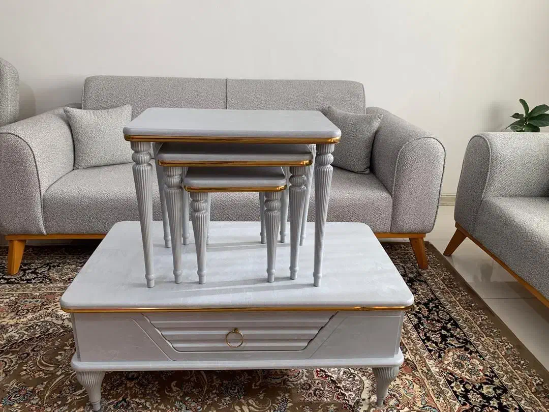 عسلی بزرگ همراه با سه عسلی کوچک|مبلمان خانگی و میز عسلی|گنبد کاووس, |دیوار