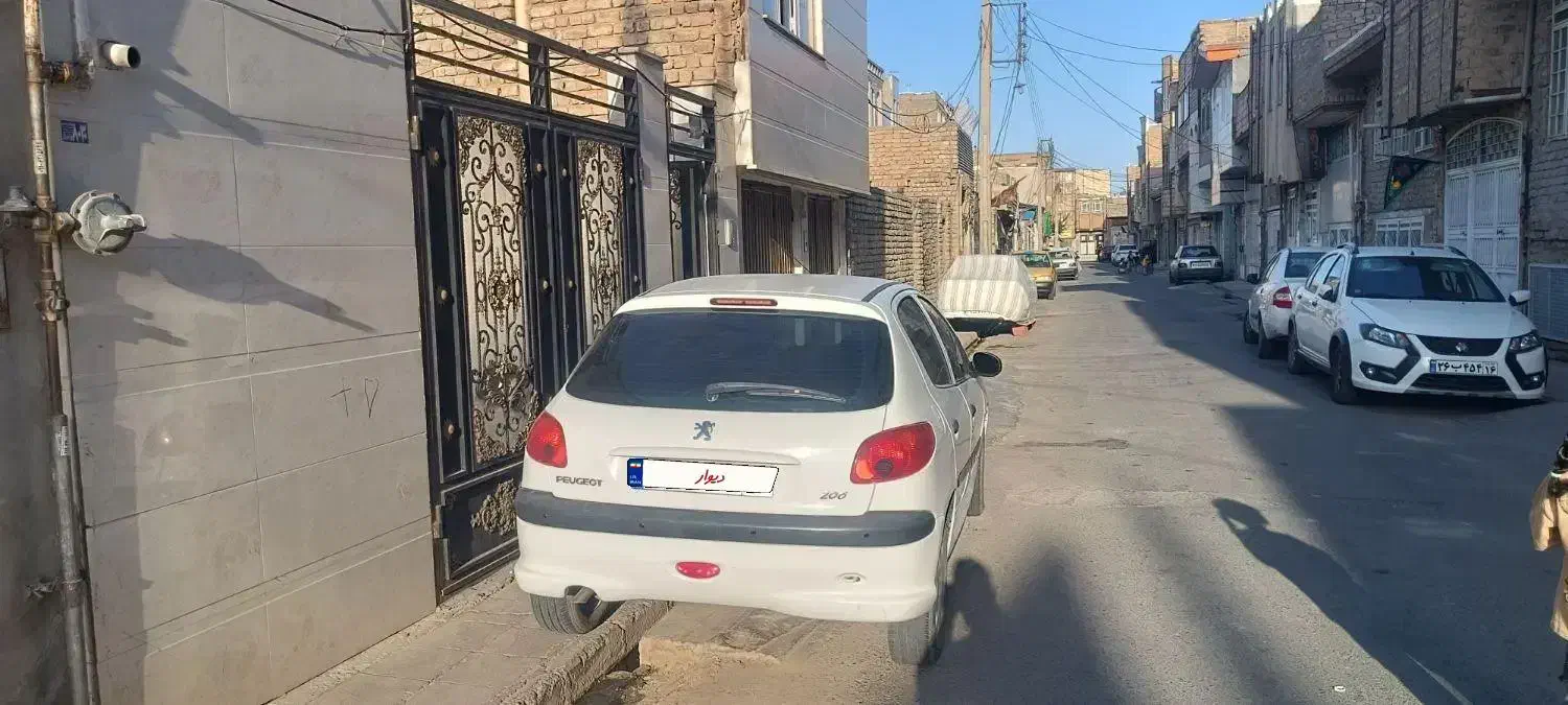 206 تیپ ۲|خودرو سواری و وانت|قم, چهل درخت‎|دیوار