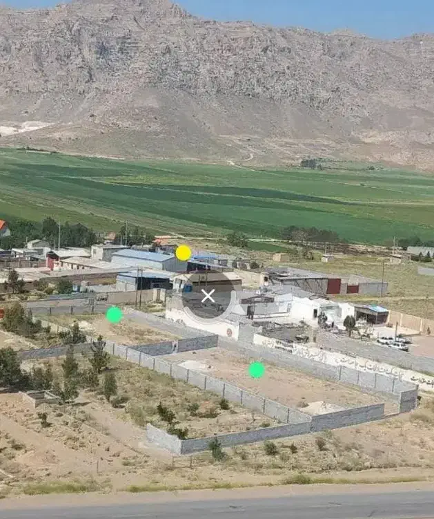 زمین ۱۰۰۰ متری دیوارکشی شده کنار جاده اصلی|فروش زمین و ملک کلنگی|مرودشت, مجد آباد|دیوار