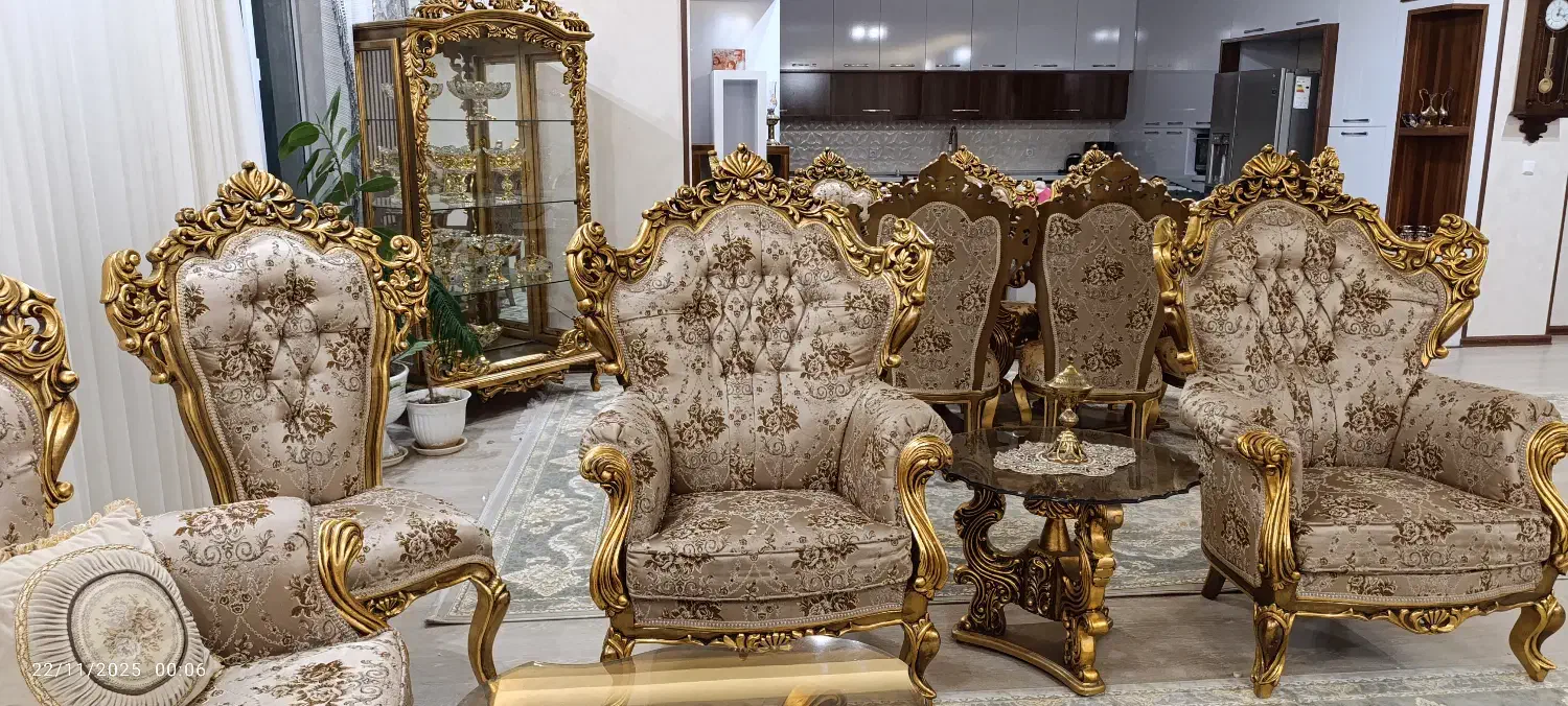 مبل و غذاخوری وبوفه ست کامل کاملا سالم و زیبا|مبلمان خانگی و میز عسلی|اردبیل, |دیوار