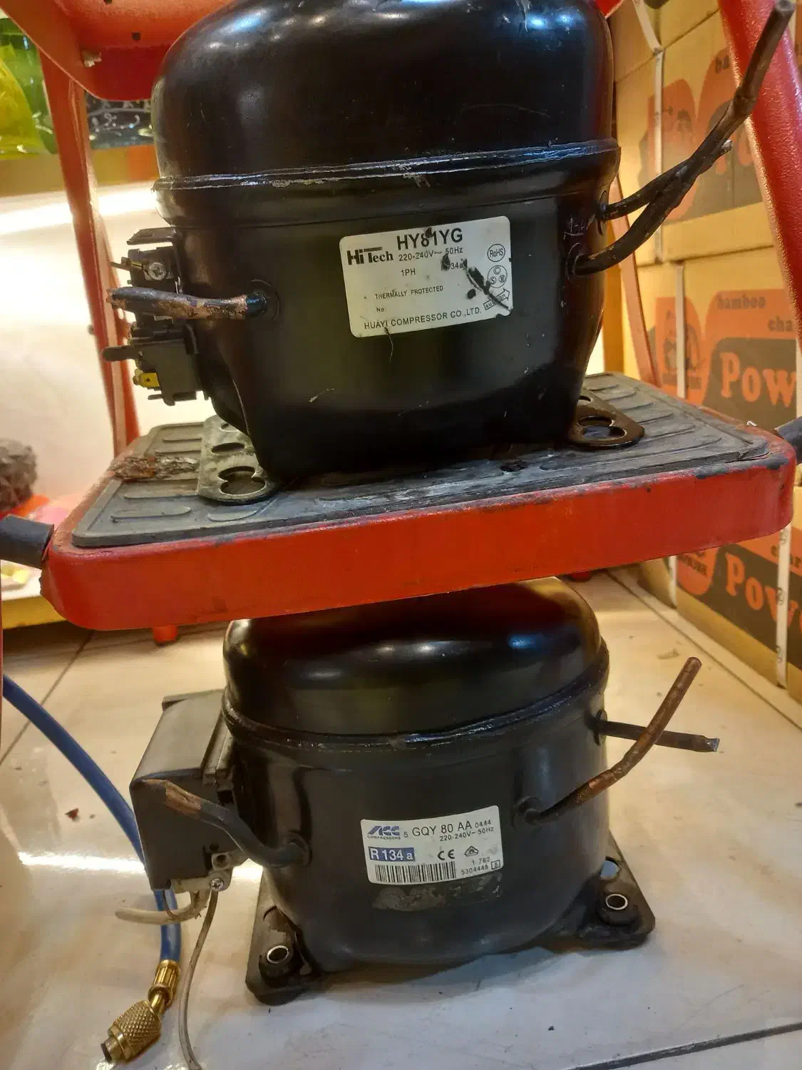 موتور یخچال یک چهارم شارژ گاز یخچال موتور ۱.۴مثبت|یخچال و فریزر|قرچک, مهدیه|دیوار