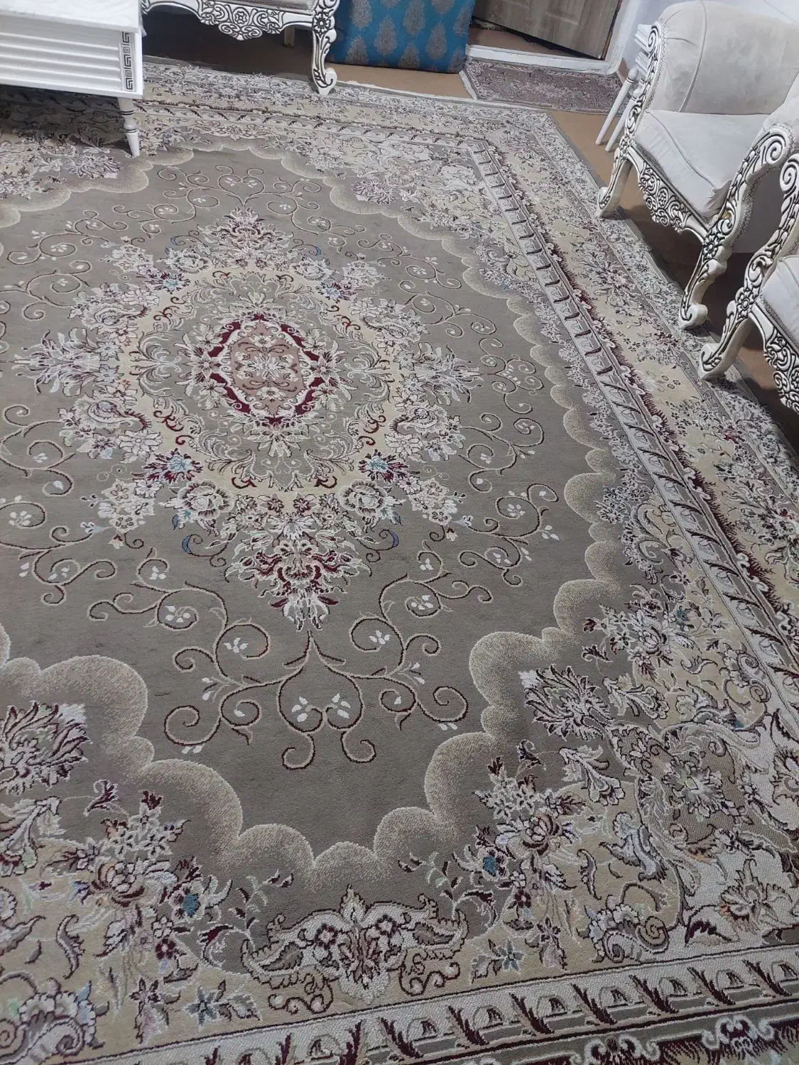 ۲تخته فرش۱۲متری سالم|فرش|تاکستان, |دیوار