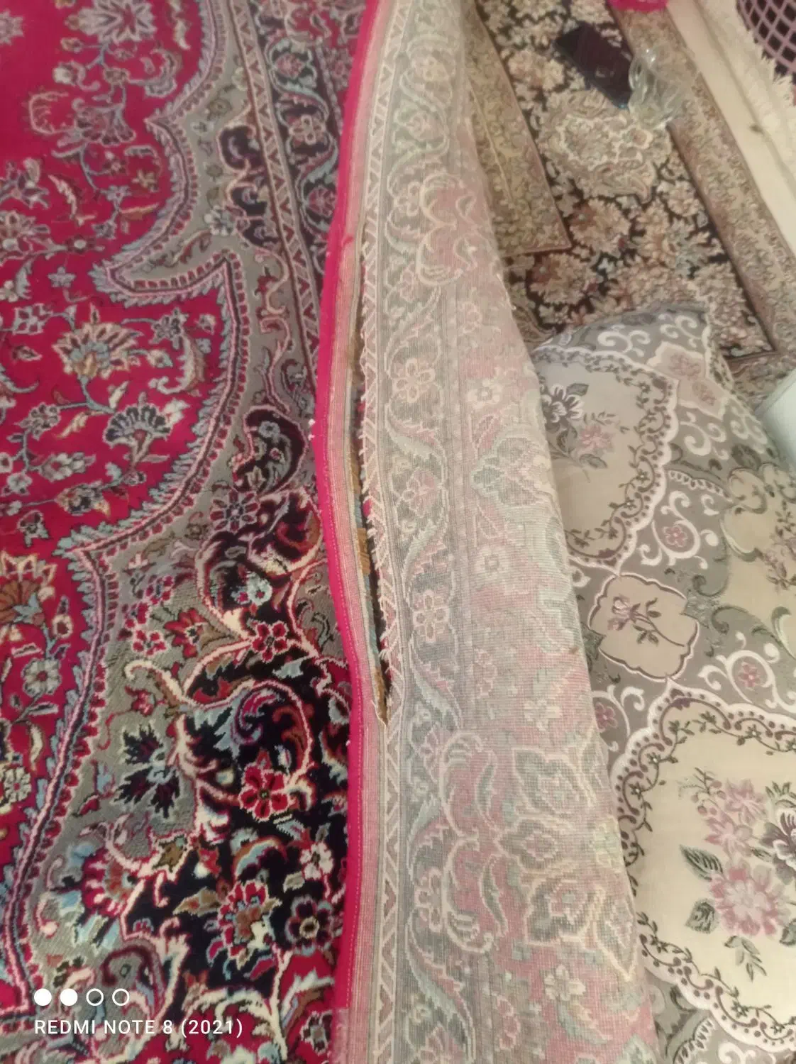 ۱۲ متری  قدیمی زیر پا بسیار نرم و لطیف|فرش|قم, ولیعصر|دیوار