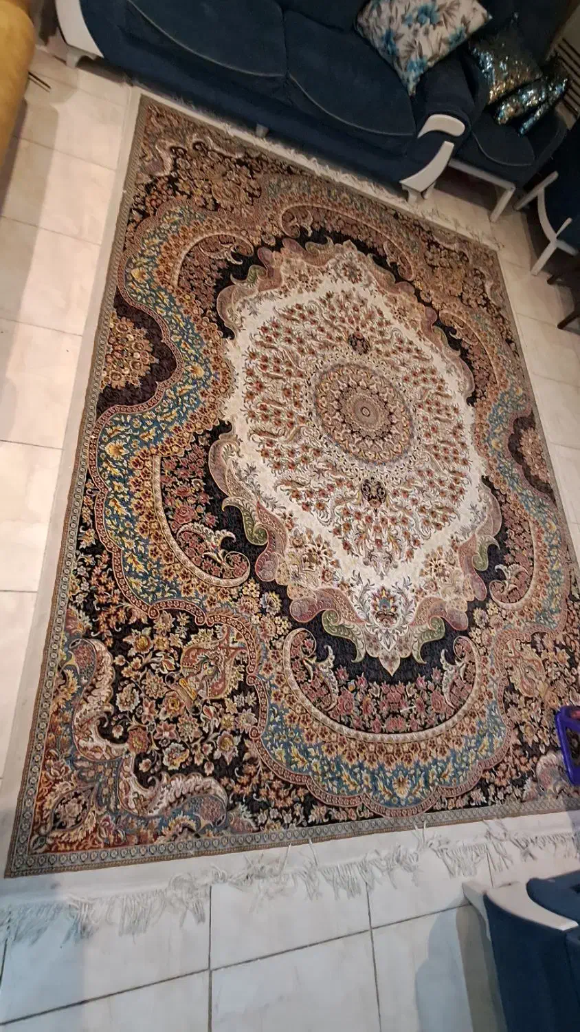 یک جفت فرش ۹ متری (دستبافگونه)|فرش|اهواز, بهارستان|دیوار