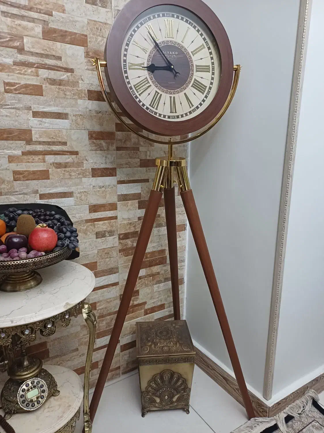 ساعت زمینی تمام چوب|ساعت دیواری و تزئینی|ری, دیلمان|دیوار