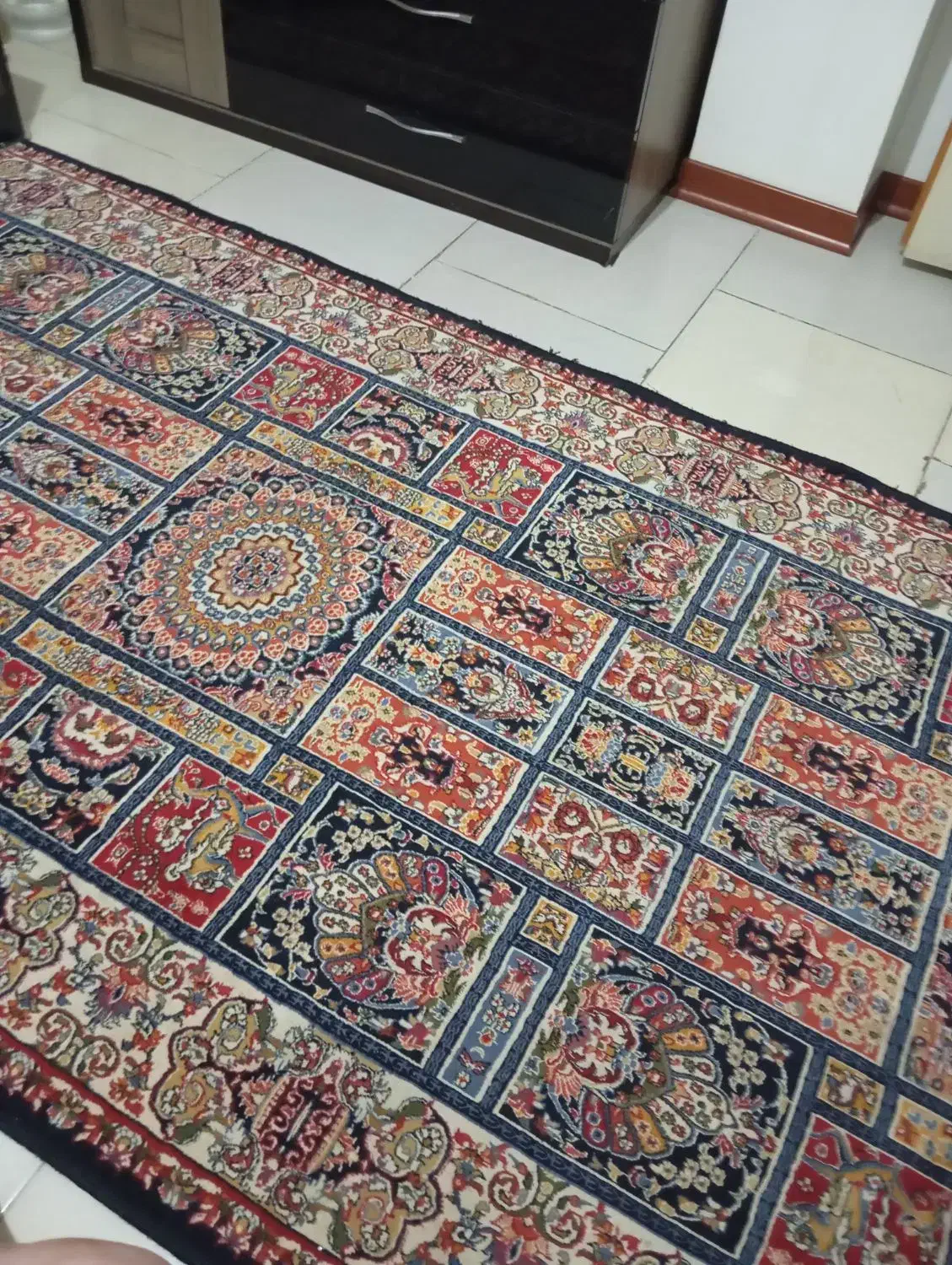 یک کناره دو متر در یک متر|فرش|سهند, |دیوار