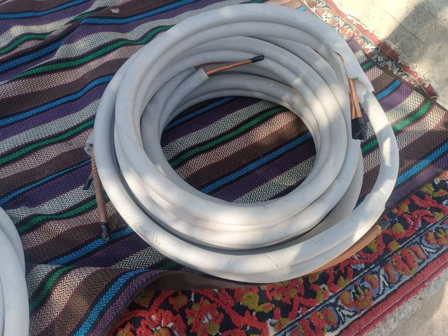 ۵کلاف ۳/۸و۵/۸دو سر فنر ۴و۵متری.۸کیلوتیکه لوله|کولر گازی و فنکوئل|اهواز, کمپلو شمالی|دیوار