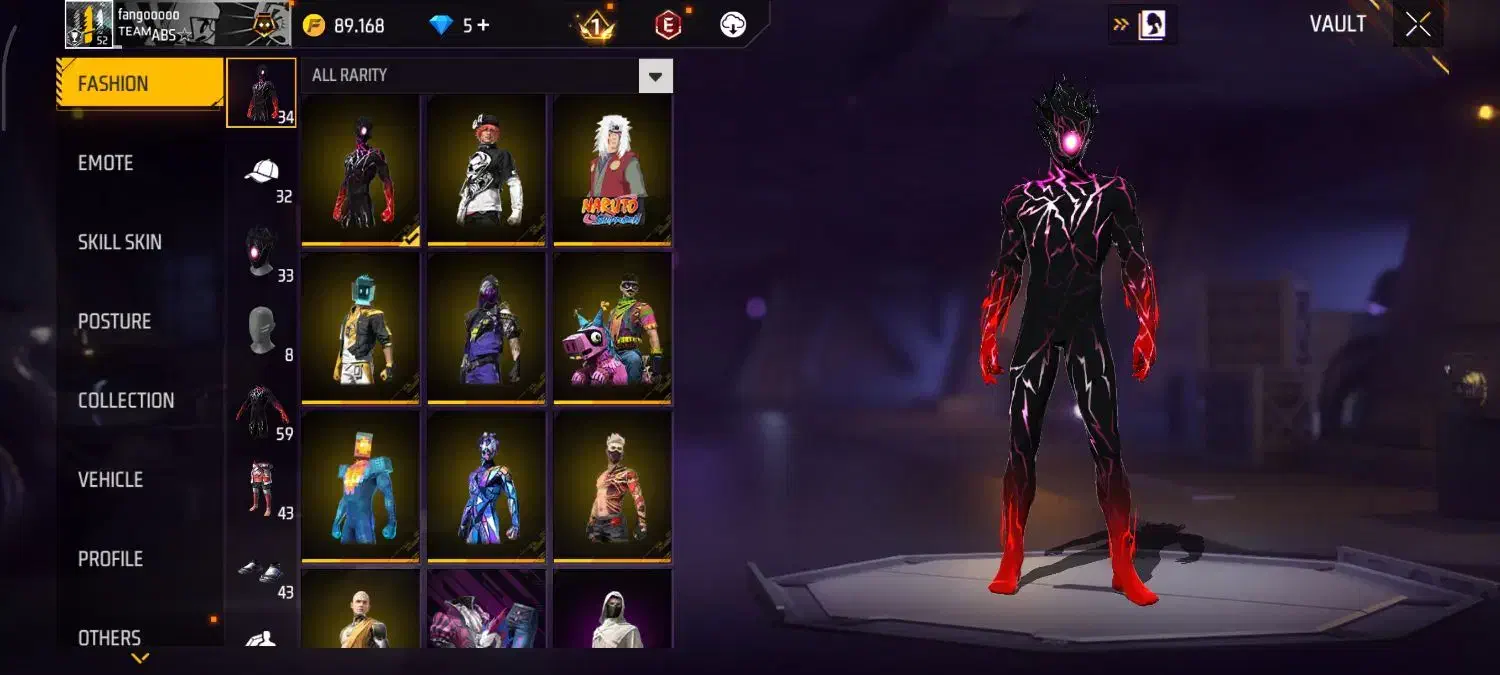 اکانت فیری فایر با گان لولی|کنسول، بازی ویدئویی و آنلاین|شیراز, زرهی|دیوار