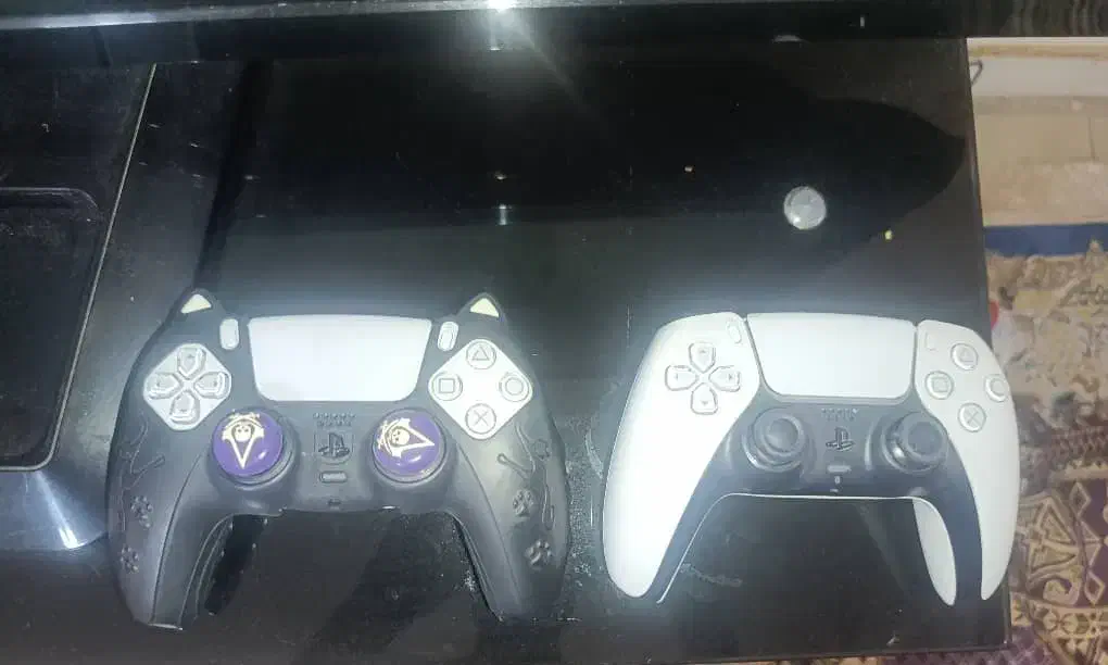 دو دسته با هدفون ps5 fat|کنسول، بازی ویدئویی و آنلاین|تهران, قصر فیروزه ۲|دیوار