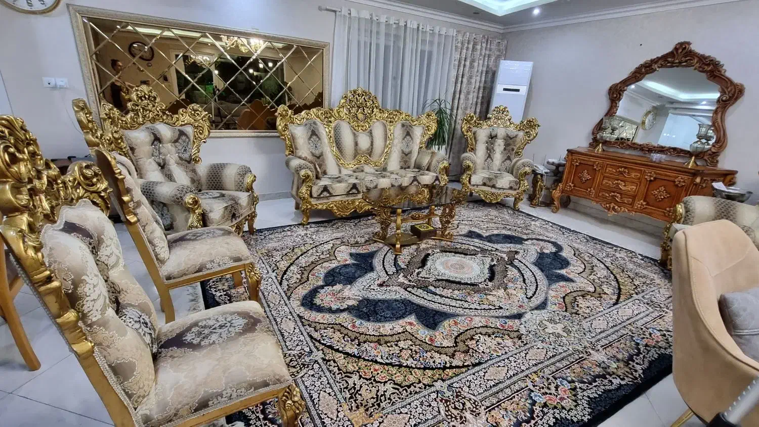 مبل ۸نفره استیل|مبلمان خانگی و میز عسلی|سنگر, |دیوار