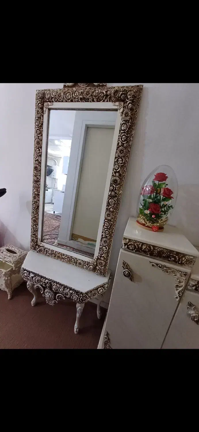 فروش آینه کنسول و میز تحریر|بوفه، ویترین، کنسول|ساوه, |دیوار