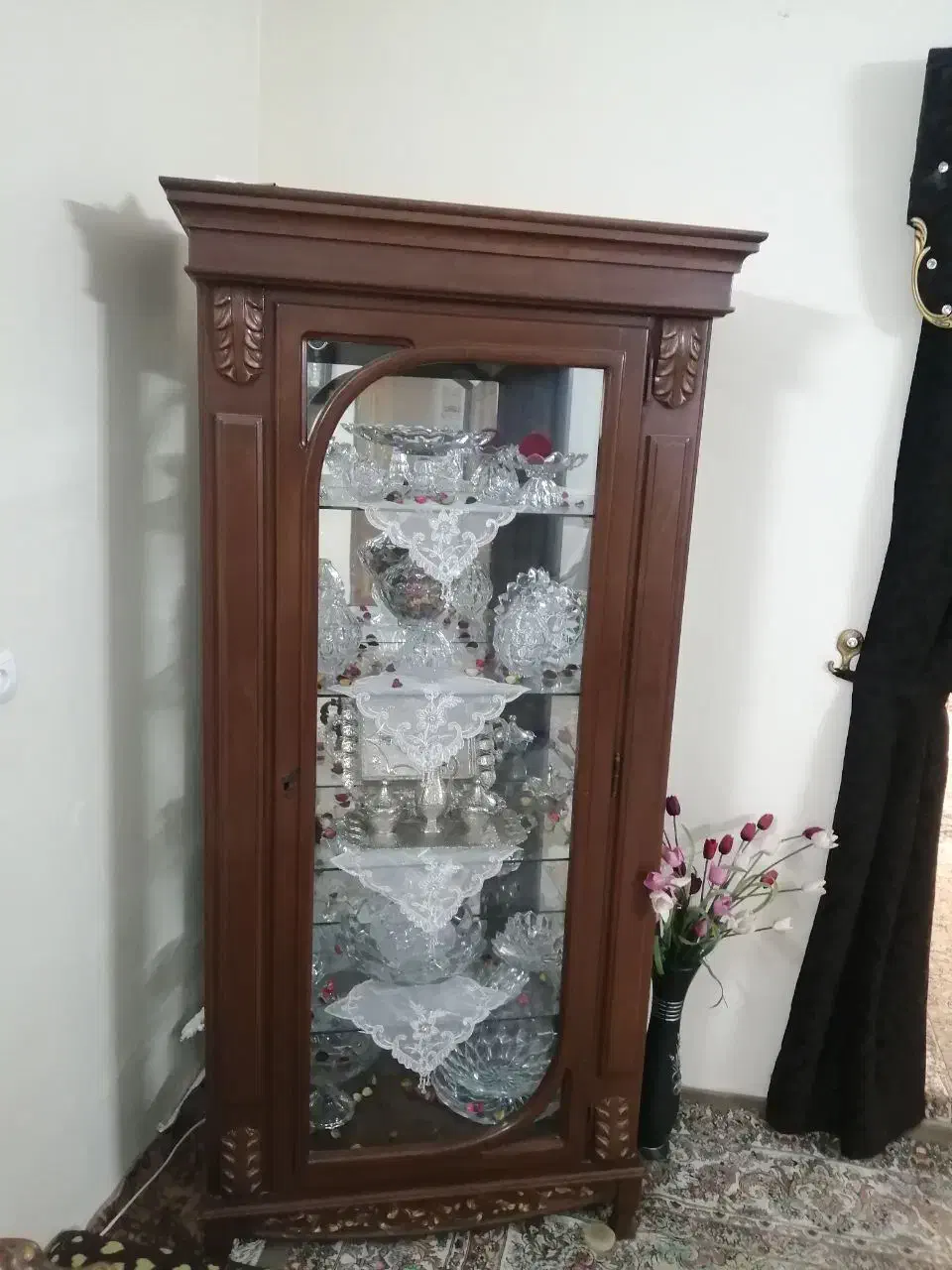 بوفه چوبی|بوفه، ویترین، کنسول|نیشابور, شهرک ولیعصر|دیوار