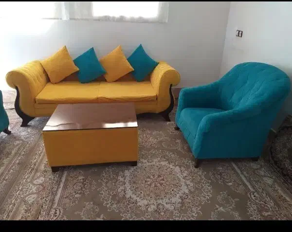 مبل چستر ۵نفره|مبلمان خانگی و میز عسلی|قم, دروازه ری|دیوار