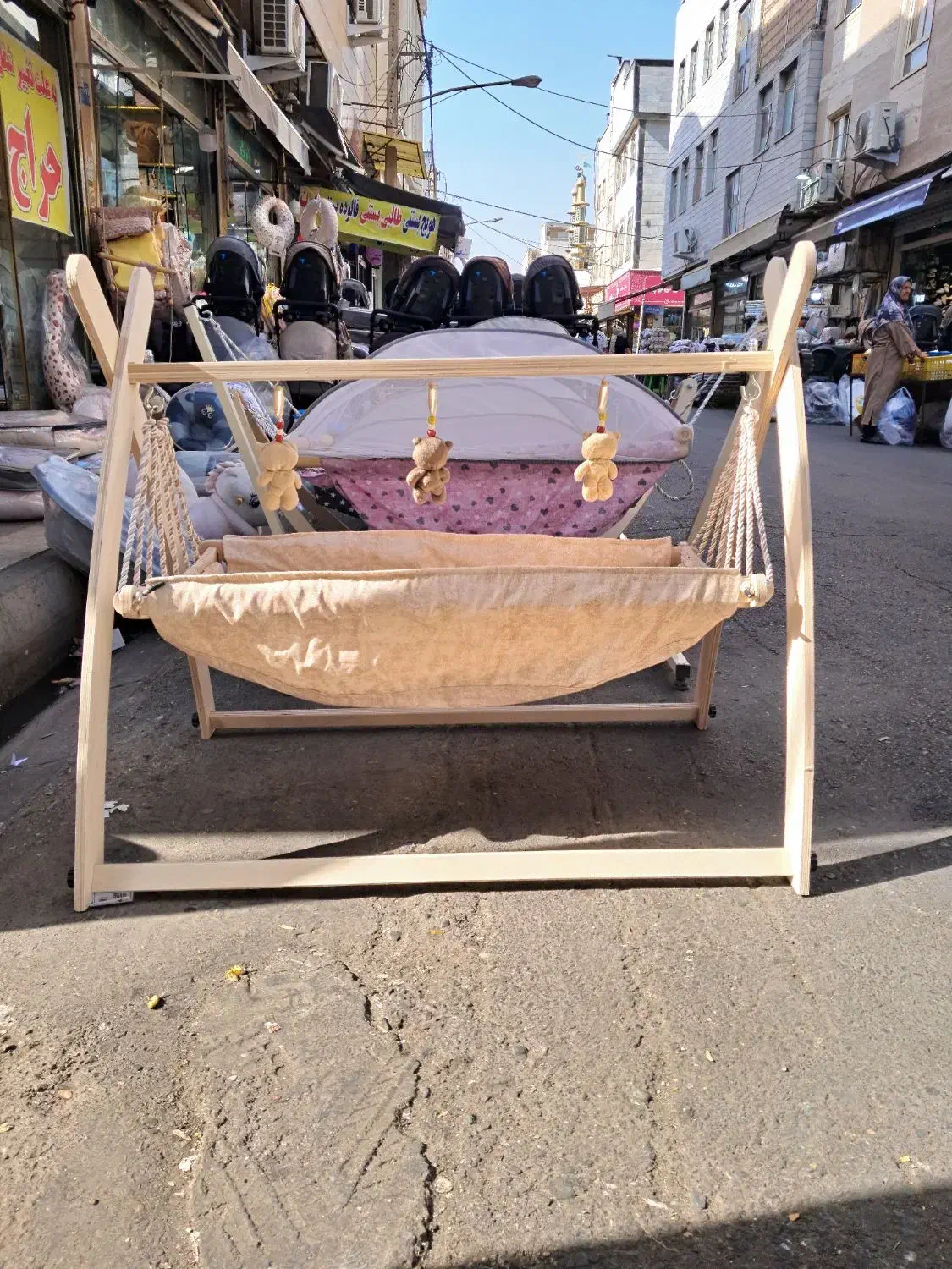 ننو کودک گهواره سنتی نی نی لای لای مرسانا مدل دیبا|تخت و صندلی بچه|تهران, عبدل‌آباد|دیوار