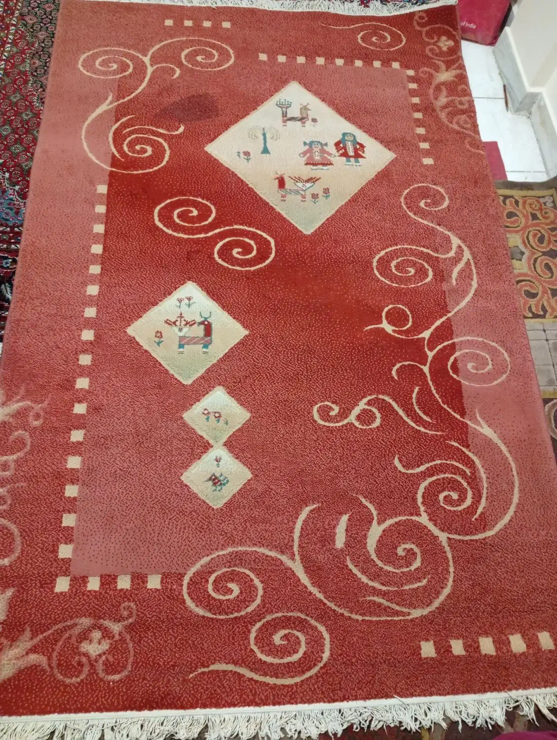 فرش گلیم|گلیم، جاجیم، گبه|تهران, فلسطین (میدان انقلاب)|دیوار