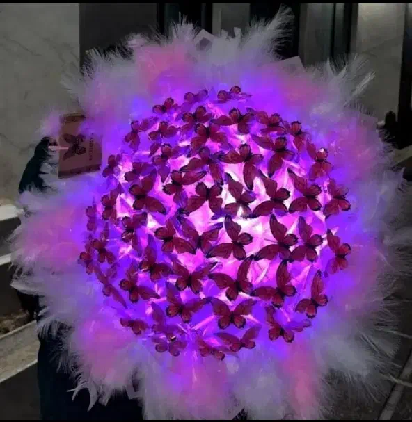 دستهگل پروانه روبان بالن باکس نوزادطبیعی و عروس|گل مصنوعی|مشهد, طلاب|دیوار