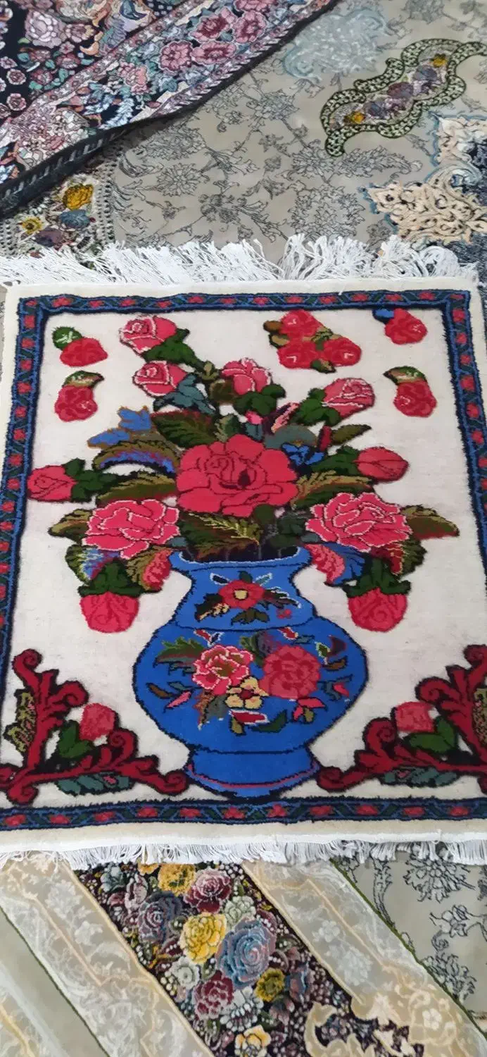 گل برجسته دست باف|فرش|سنقر, |دیوار