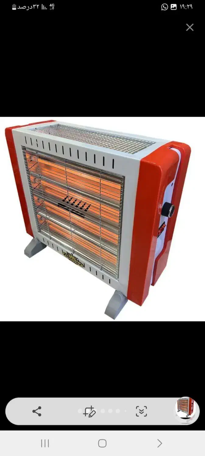 بخاری برقی۳۰۰۰وات۶المنت فندار چرخ دارترموستات دار|بخاری، هیتر، شومینه|تهران, بازار|دیوار