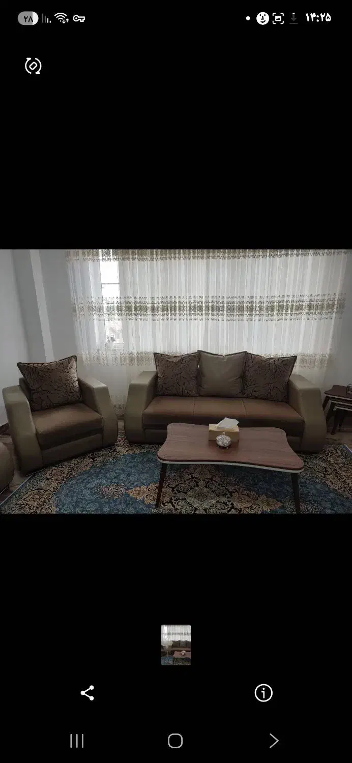 مبل هفت نفره سالم|مبلمان خانگی و میز عسلی|رشت, دیانتی|دیوار