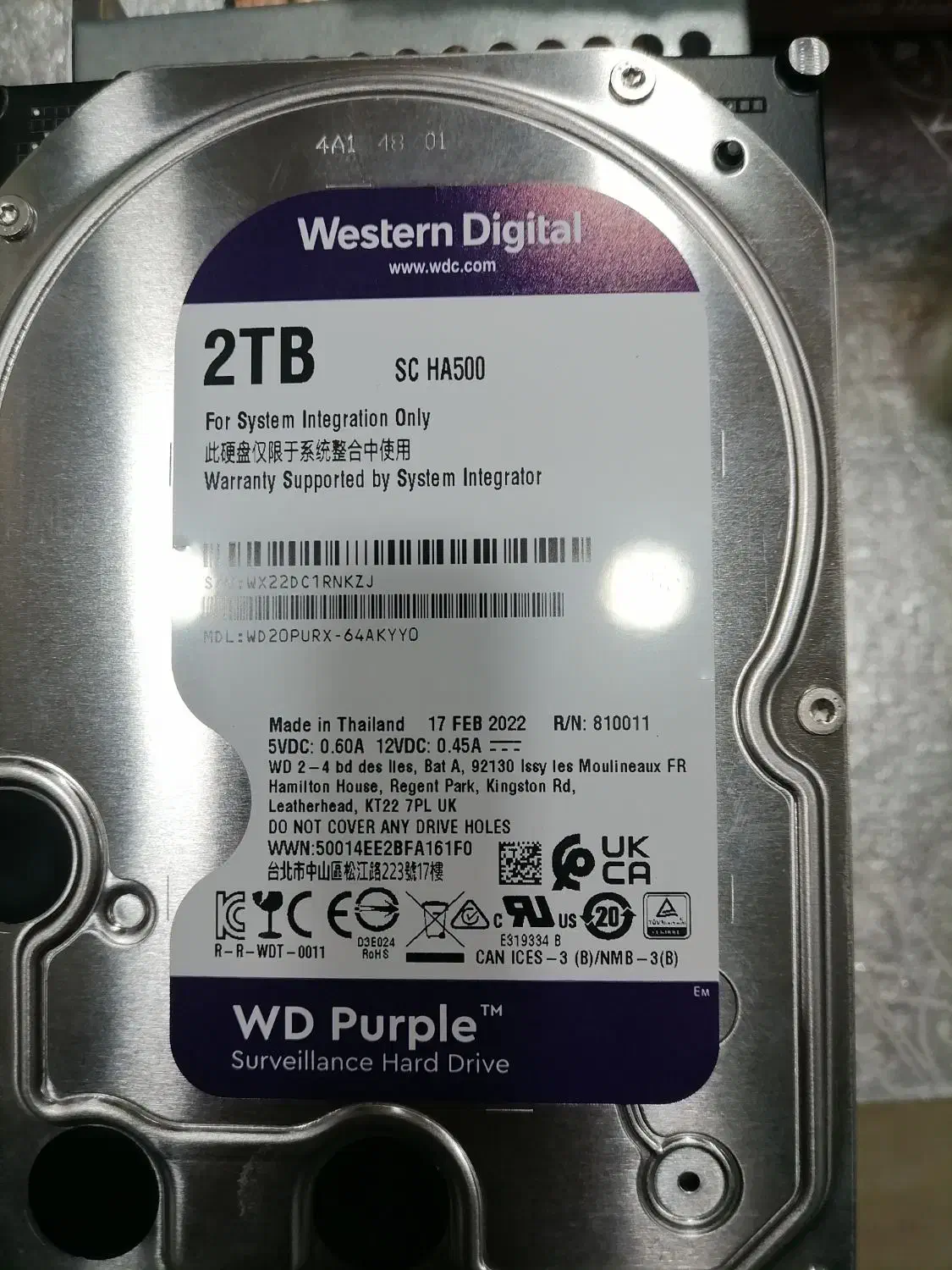 فروش هارد 2ترا بنفش|قطعات و لوازم جانبی رایانه|یاسوج, |دیوار