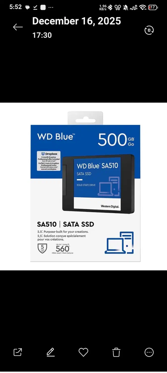 هارد ssd500|قطعات و لوازم جانبی رایانه|بوشهر, |دیوار