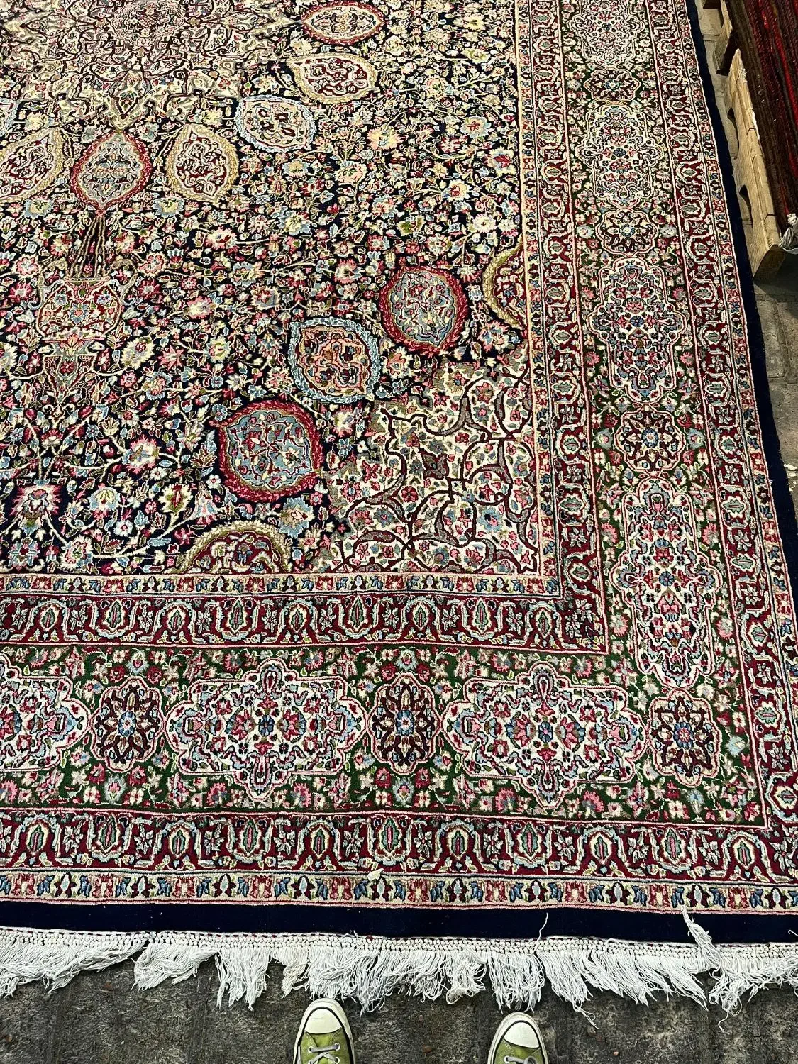 قالی کرمان سرمه‌ای رشید فرخی|فرش|تهران, دریان‌نو|دیوار