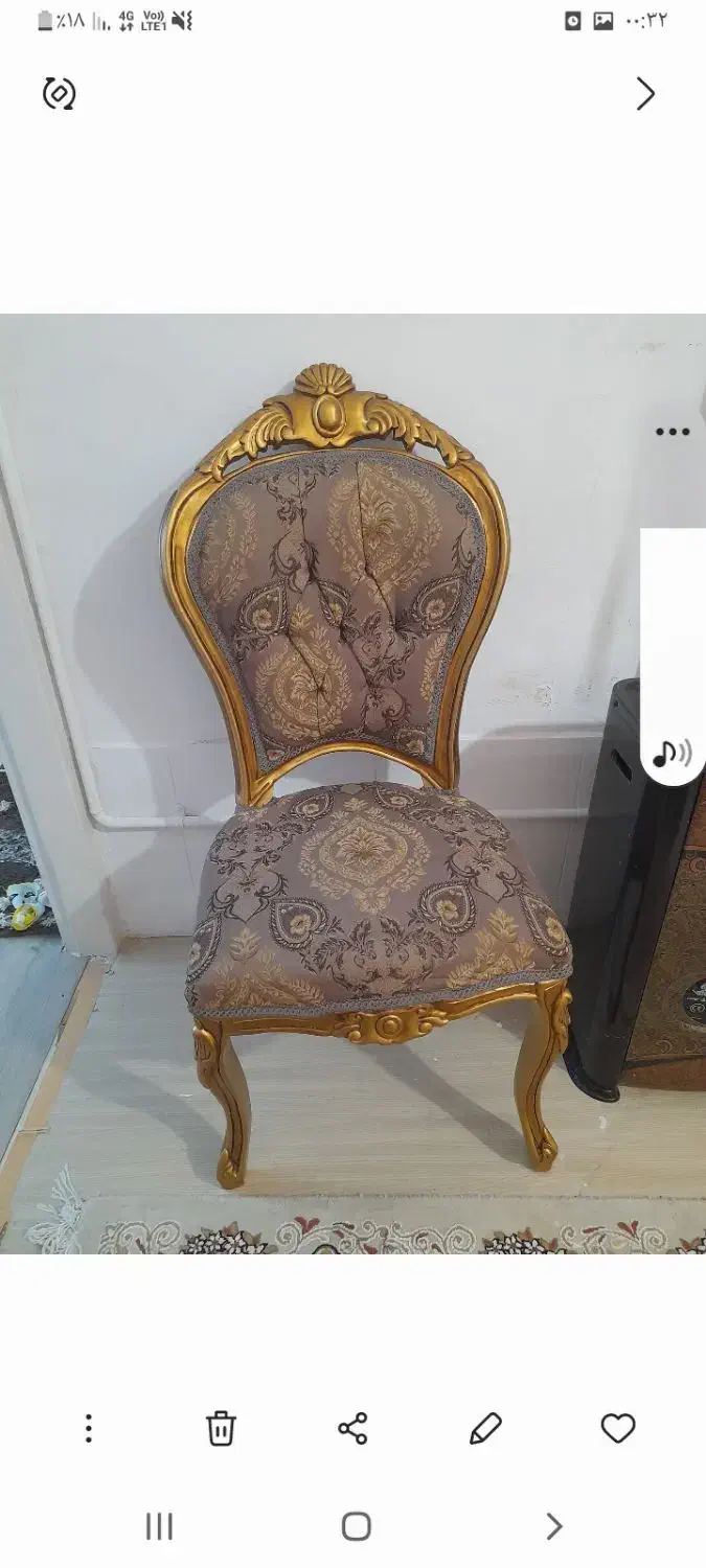 صندلی ناهار خوری بدون میز ۴ نفره|میز و صندلی غذاخوری|اندیشه, اندیشه فاز ۱|دیوار