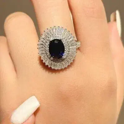 انگشتر یاقوت کبود فاخر|جواهرات|برازجان, |دیوار