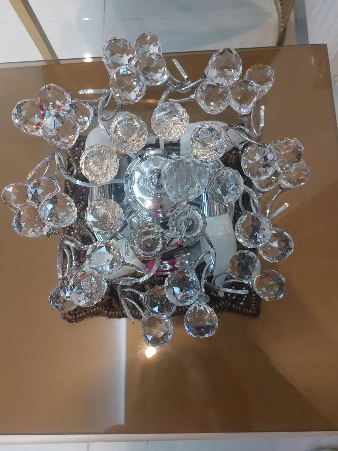 لوستر دیواری کریستال وگوی|لوستر و چراغ آویز|اندیشه, شهرک کوثر|دیوار